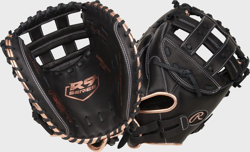 Rawlings R9 33" Softball Catchers Mitt - Black - RHT