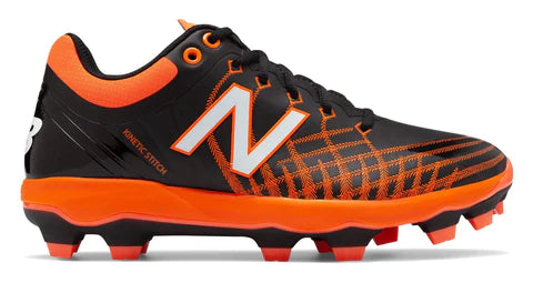 New balance orange and black cleats sales