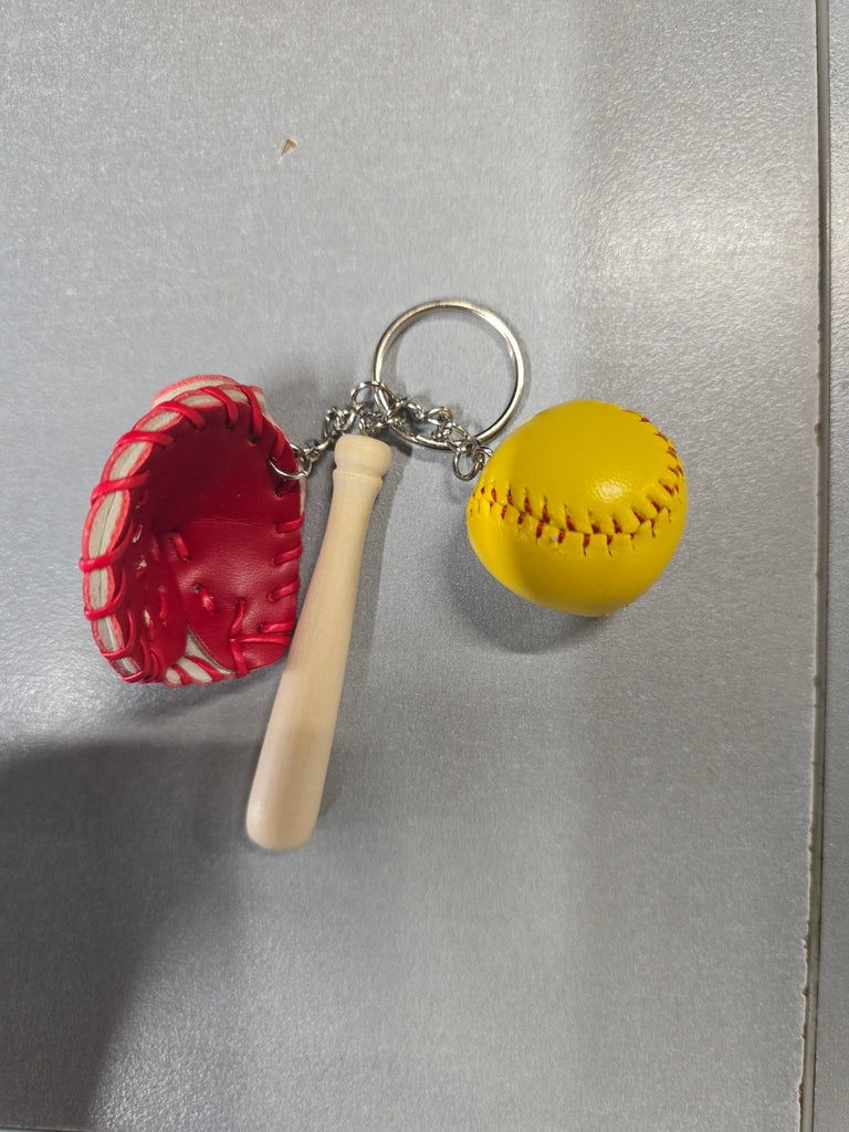 Softball Key Chain
