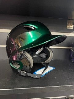 MVP Tee Ball Adjustable Gloss Black/Green Batters Helmet