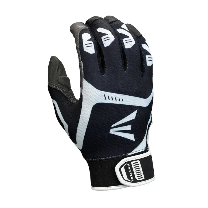 Easton Game Time VRS Batting Gloves - Black - Small