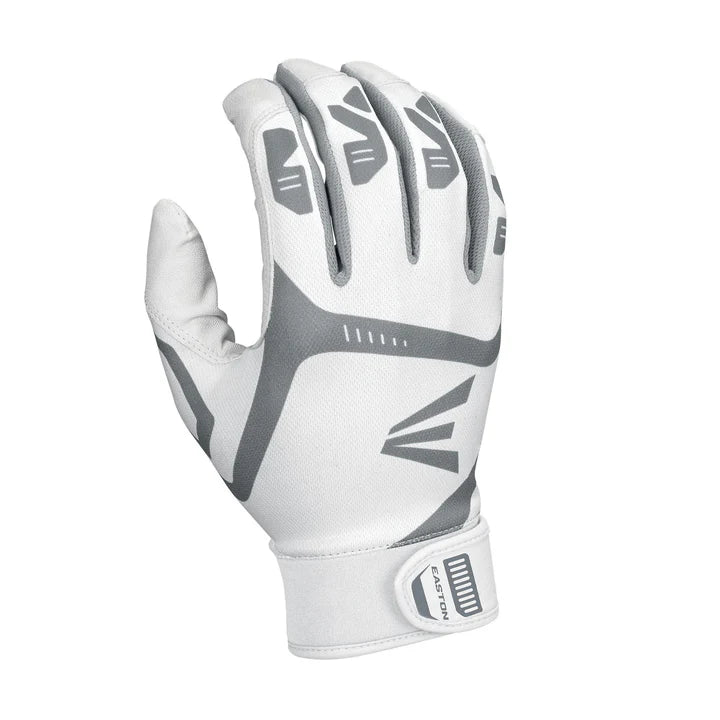 Easton Game Time Batting Gloves - Large - White