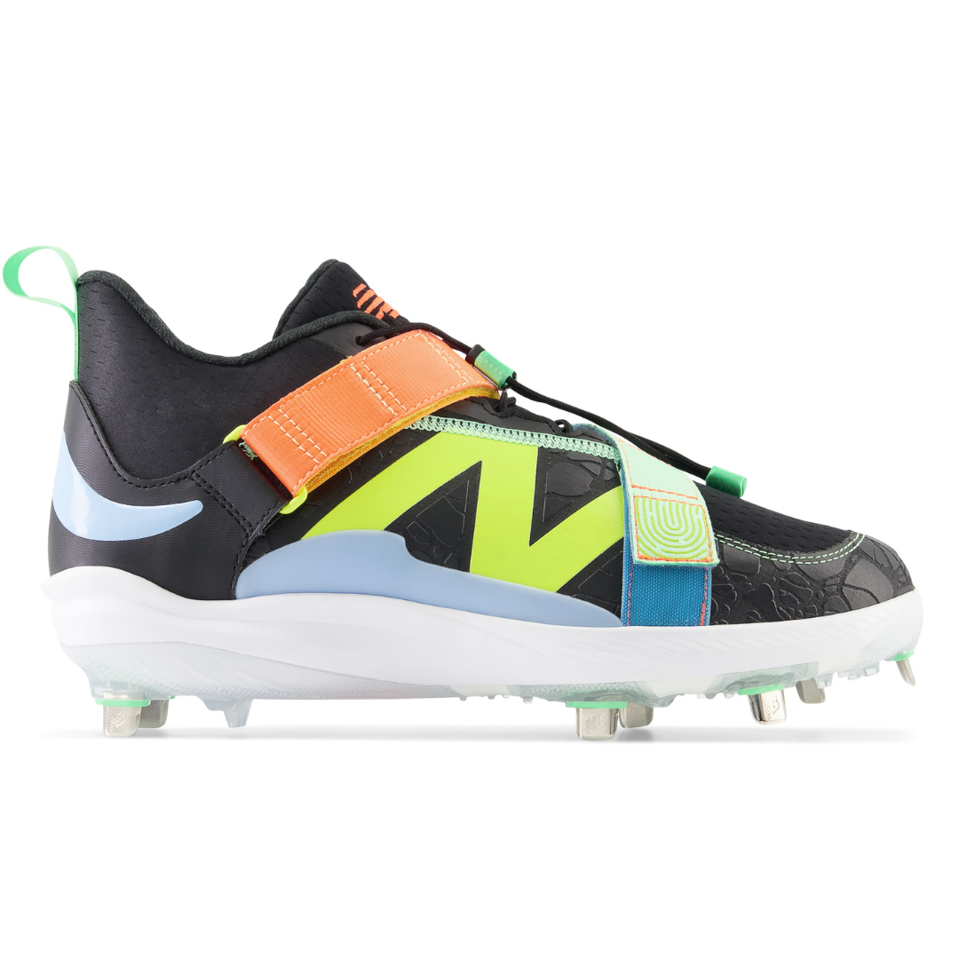 New balance black sales and yellow cleats