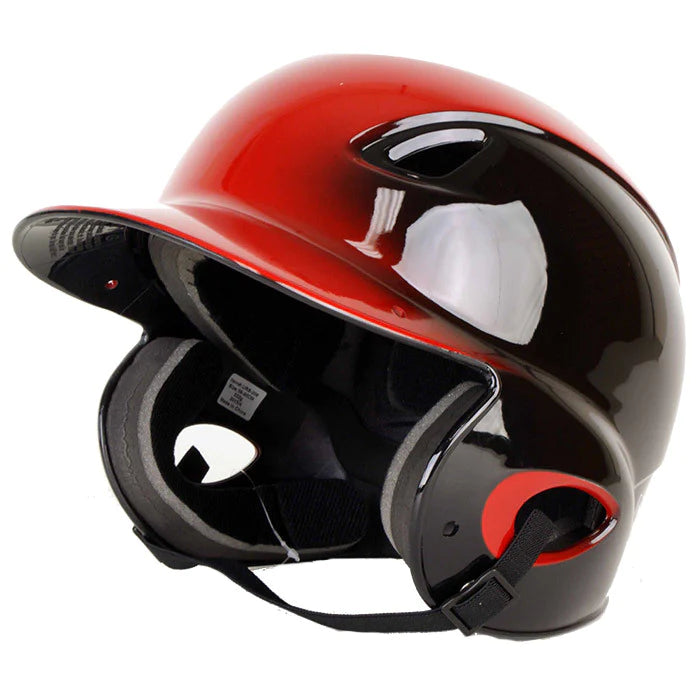 MVP Tee Ball Adjustable Gloss Black/Red Batters Helmet