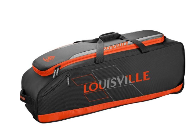 Louisville Slugger Omaha Rig Wheeled Bag - Orange