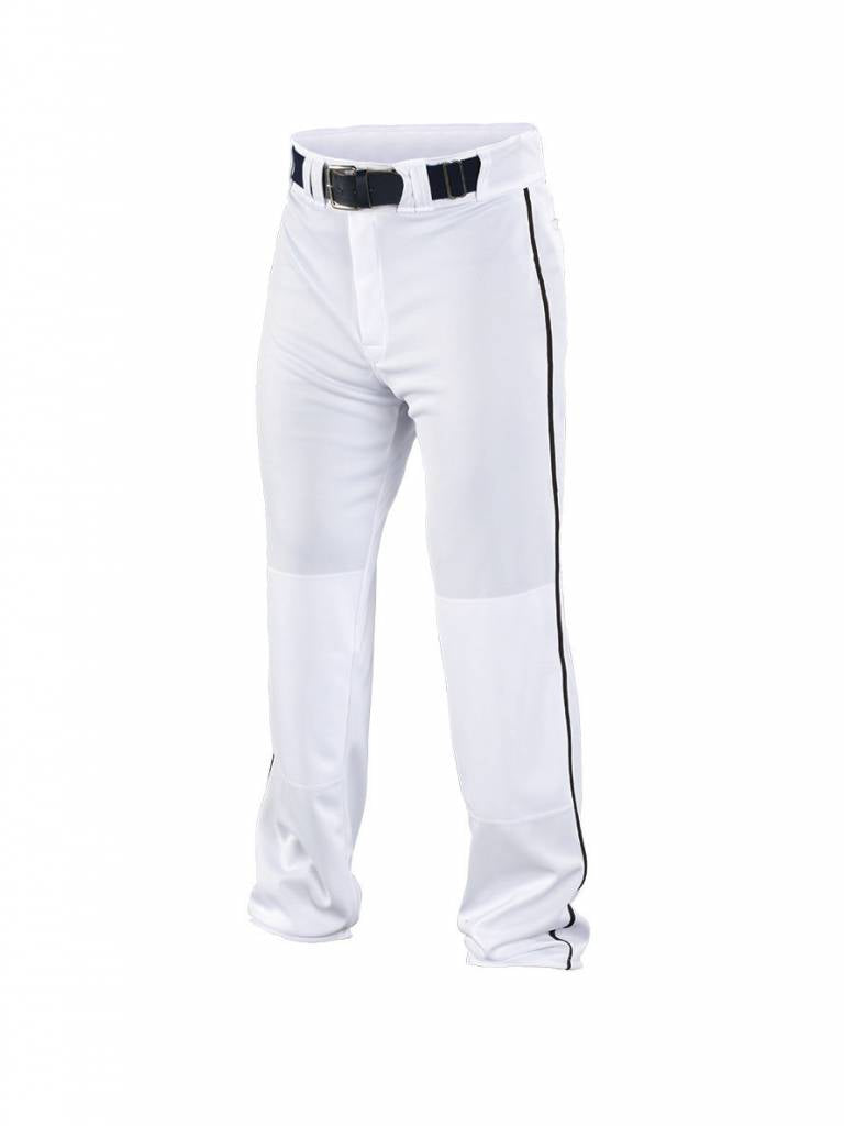 Easton Full Length Piped Pants - White - Youth Medium