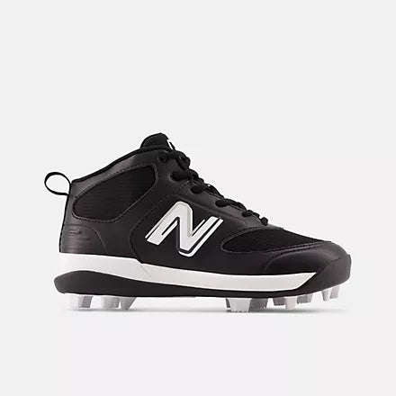 New Balance Youth J3000 V6 Moulded Cleats - Black - M Fit