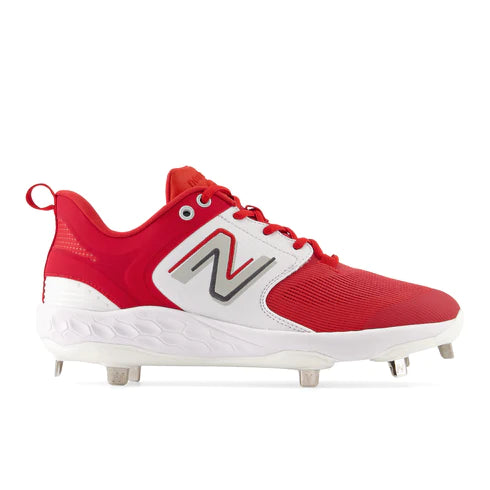 New Balance L3000 V6 Metal Cleats - Red - EE Fit