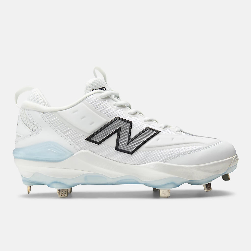 New Balance 3000v8 Metal Cleats - White - 2E Fit