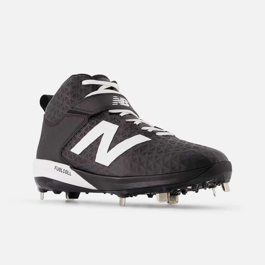 New Balance M4040 V8 Mid Metal Cleats - Black - EE Fit