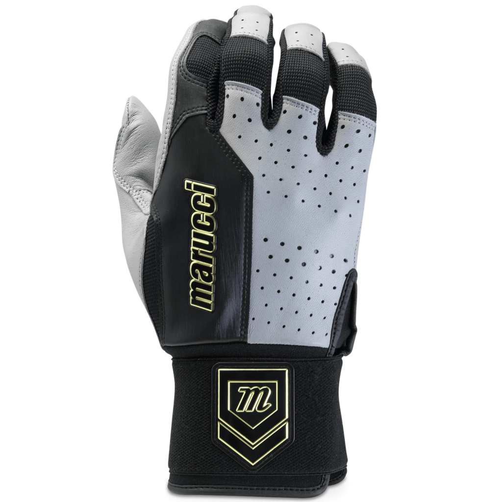 Marucci Luxe Batting Gloves - Black/Grey - 2 Extra Large