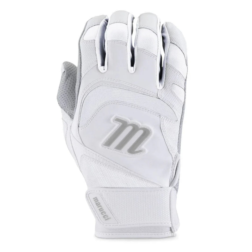 Marucci Signature Batting Gloves - Large - White