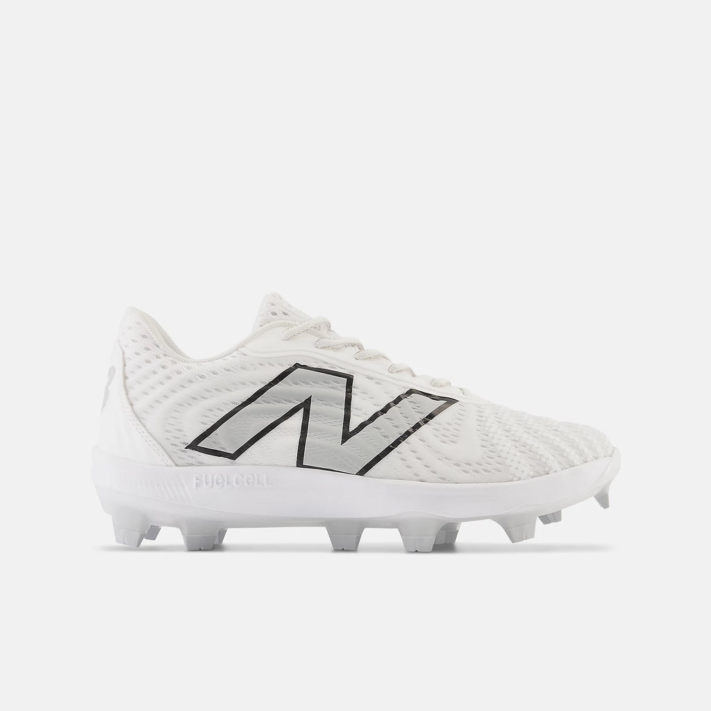 New Balance PL4040W V7 Moulded Cleats - White - D Fit