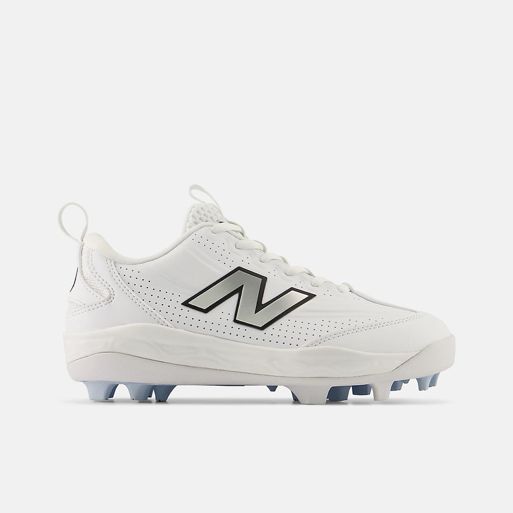 New Balance Youth 3000v8 Moulded Cleats - White - M Fit