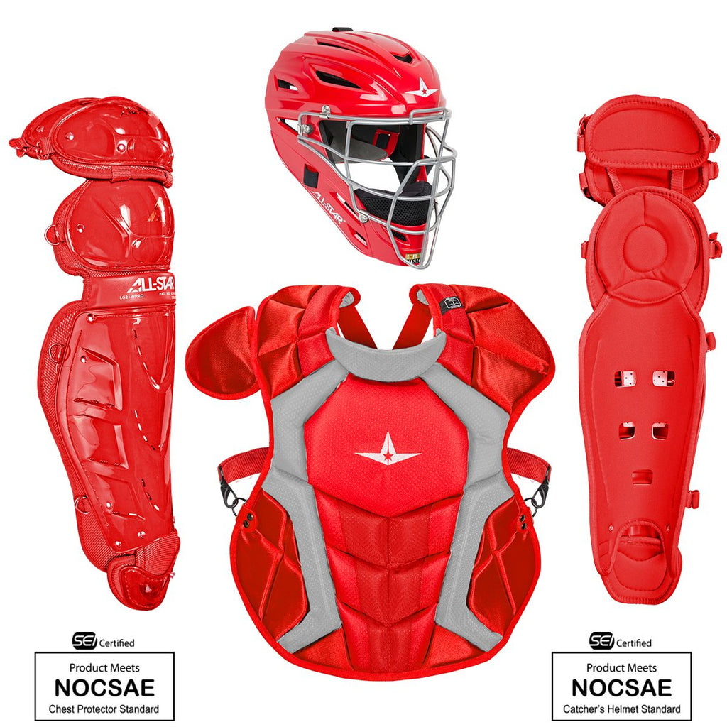 All Star CKPRO4 - Classic Professional Catchers Set - Red