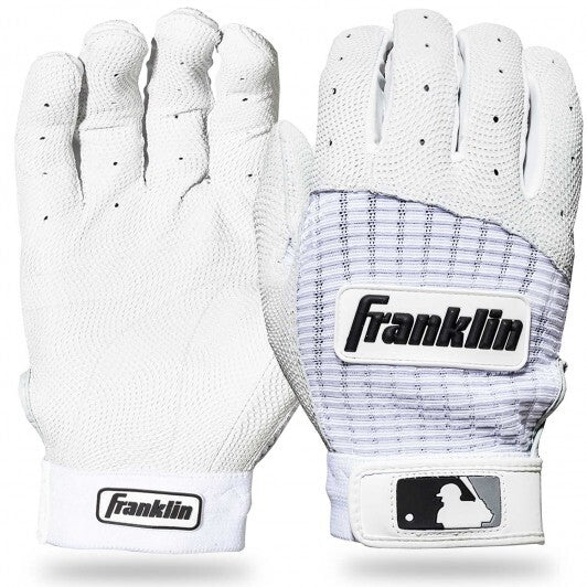 Franklin MLB Pro Classic Adult Batting Gloves - Small - White
