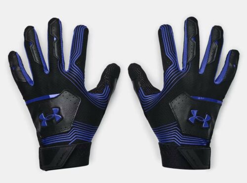 Under Armour Clean Up Batting Gloves - Youth Large - Black/Royal