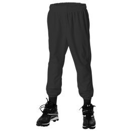Youth Tee Ball Pants - Black - Youth Large